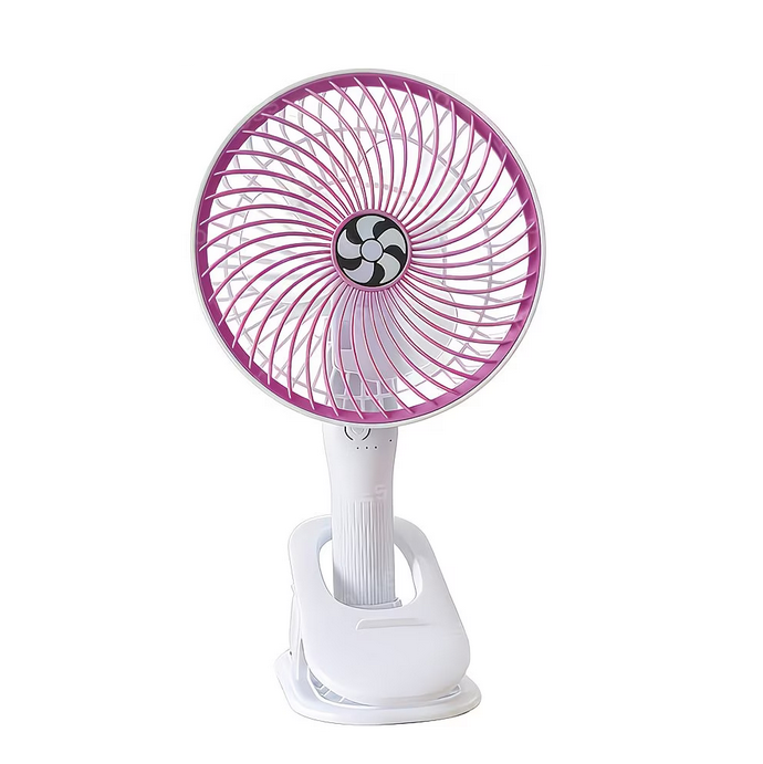 Вентилятор аккумуляторный с прищепкой Фиолетовый (SAM-9341)