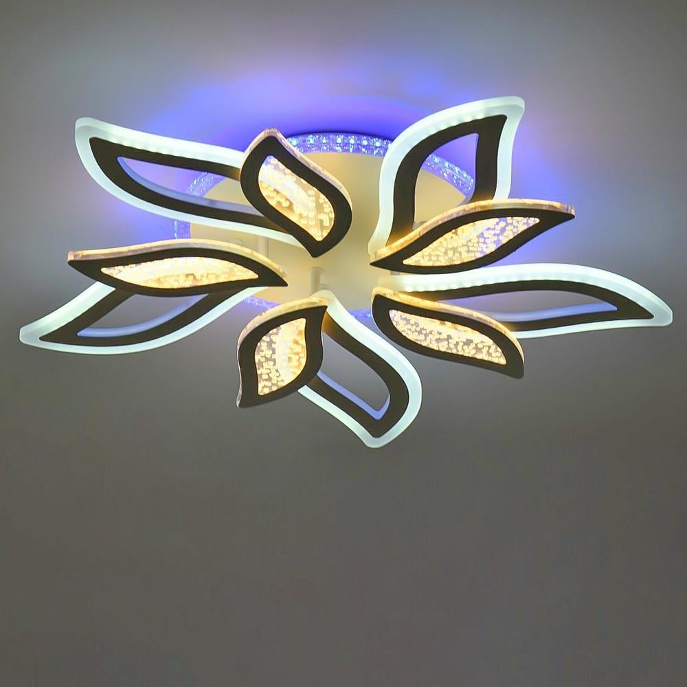 Люстра потолочная светодиодная Light House SRS-19561/5 с RGB подсветкой Белый