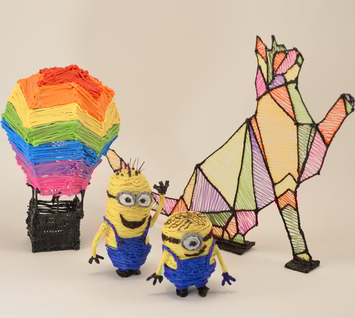 Ручка 3D PEN-3 с трафаретами Розовый (70525) - фото 4