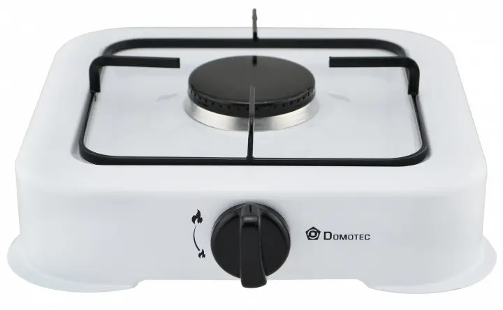 Плита газовая Domotec настольная таганок Белый (MS 6601) Плита газовая Domotec настольная таганок Белый (MS 6601)