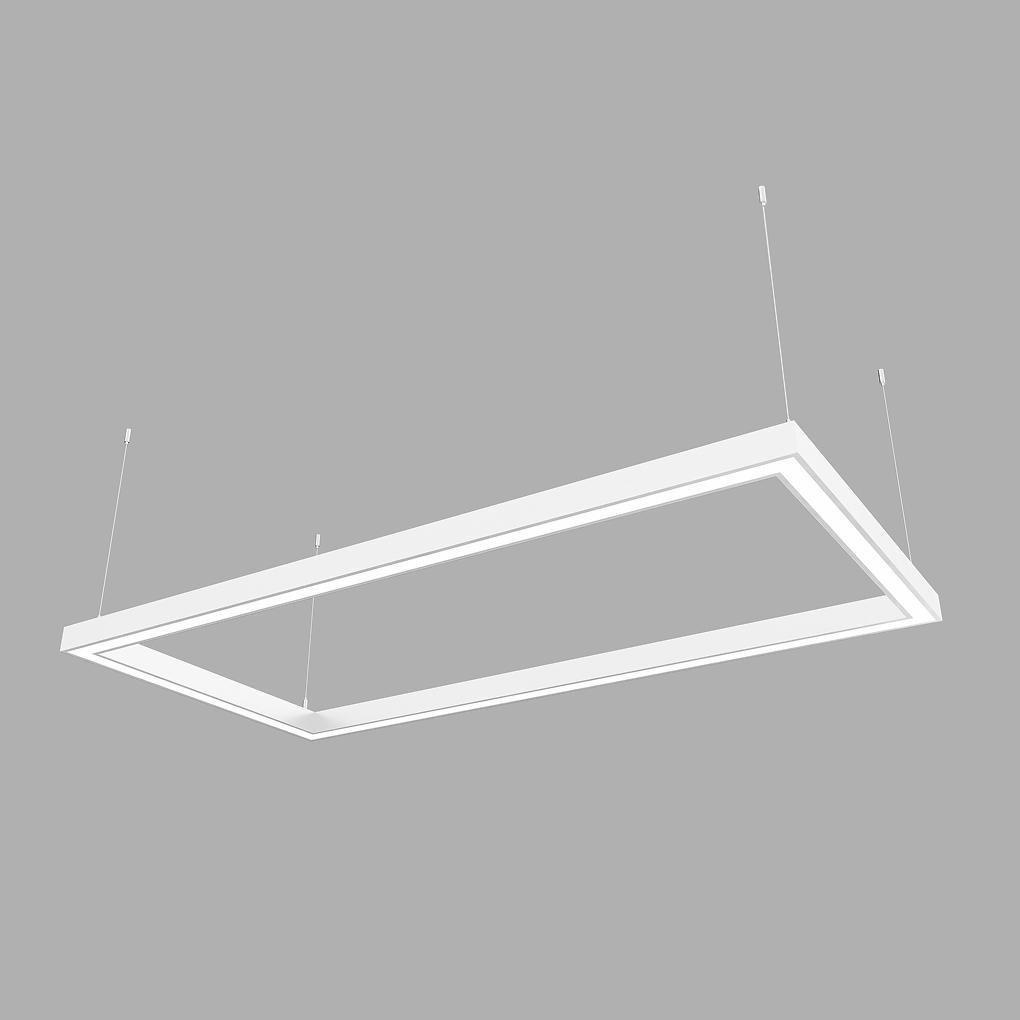 Светильник светодиодный X-LED дымчатый 120 Вт прямоугольник 840x440x43 мм Белый (LSNP-120dw) - фото 3