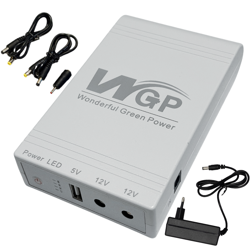 Джерело безперебійного живлення для роутера WGP MINI DC UPS WGP103С 5-12V 16000 мАг з блоком живлення (32478545)