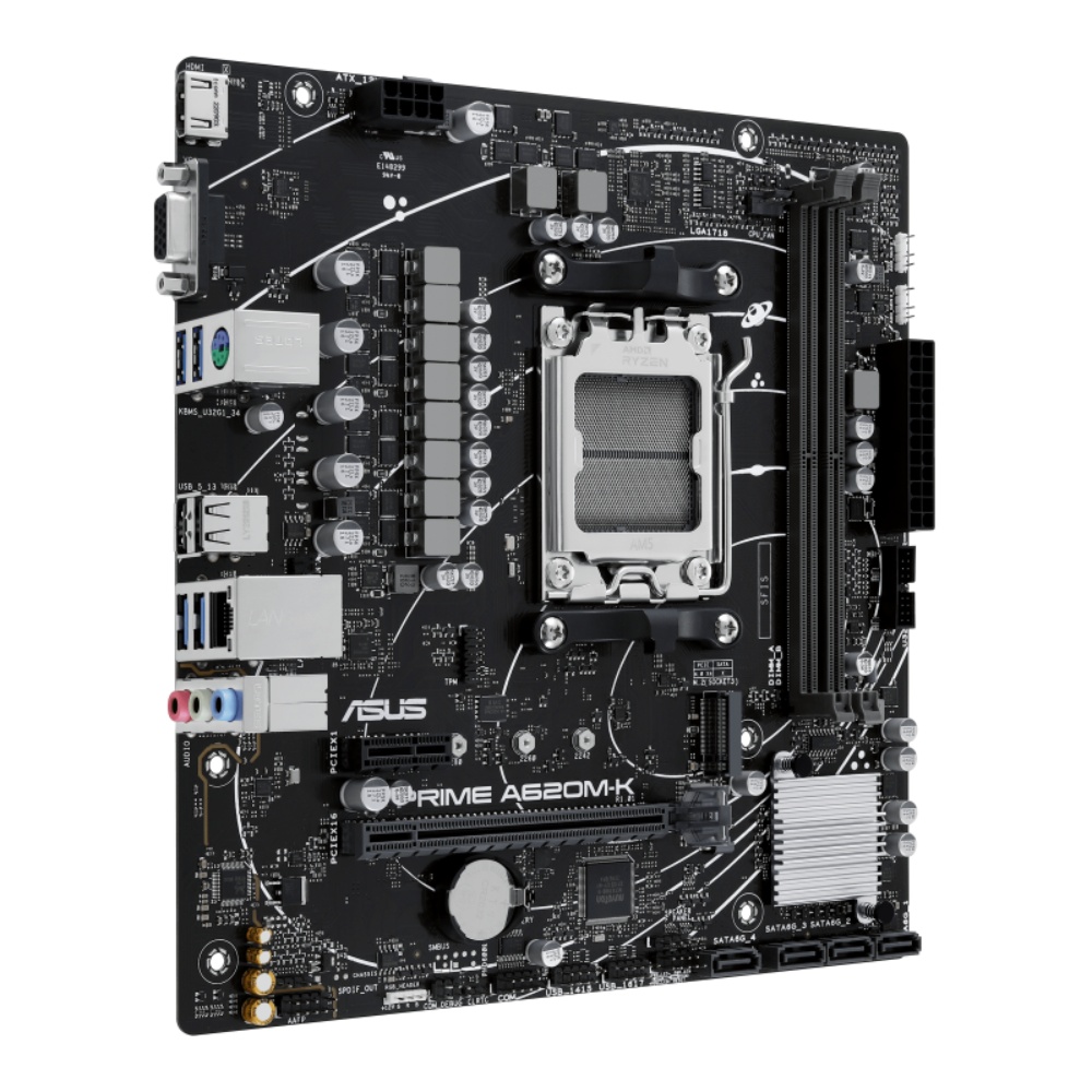 Материнська плата Asus PRIME A620 Socket AM5 DDR5 HDMI microATX (579875) - фото 2