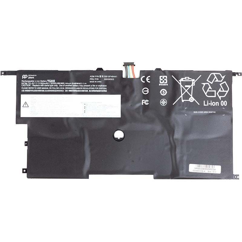 Акумулятор Power для ноутбуків Lenovo ThinkPad X1 Carbon Gen3 3rd 2015 00HW002 15,4V 3180mAh