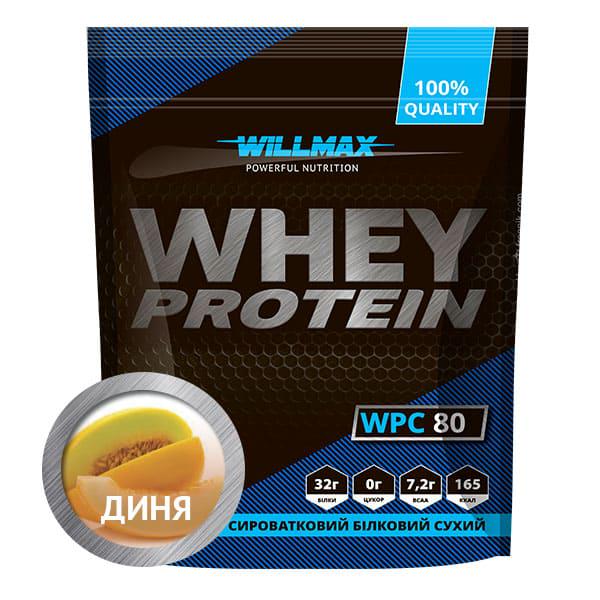 Протеїн сироватковий Whey Protein 80% Willmax 920 г Диня (2119) - фото 1