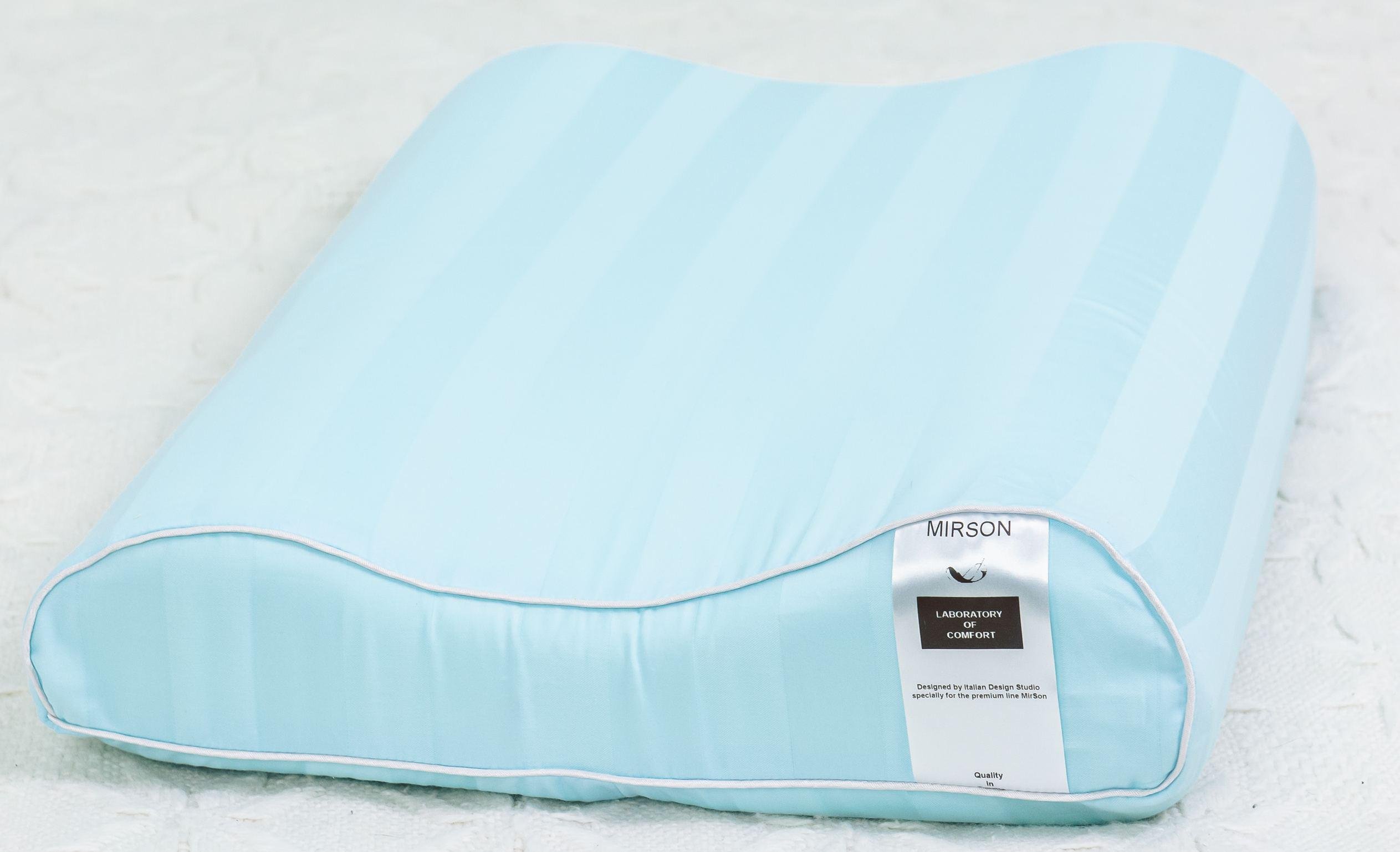 Подушка ортопедическая MirSon №6022 Noble stripe Valentino Aero 58х40х10,5 см (2200003261257)