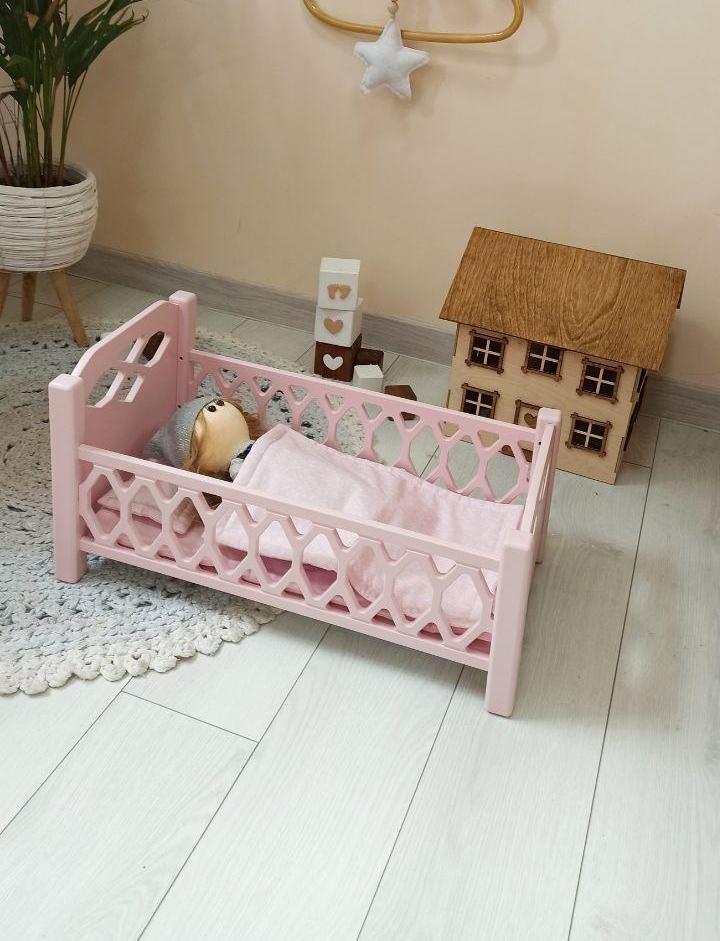 Деревянная кроватка для кукол Tatoy Agnes Розовый (11445613) - фото 3 Деревянная кроватка для кукол Tatoy Agnes Розовый (11445613) - фото 3