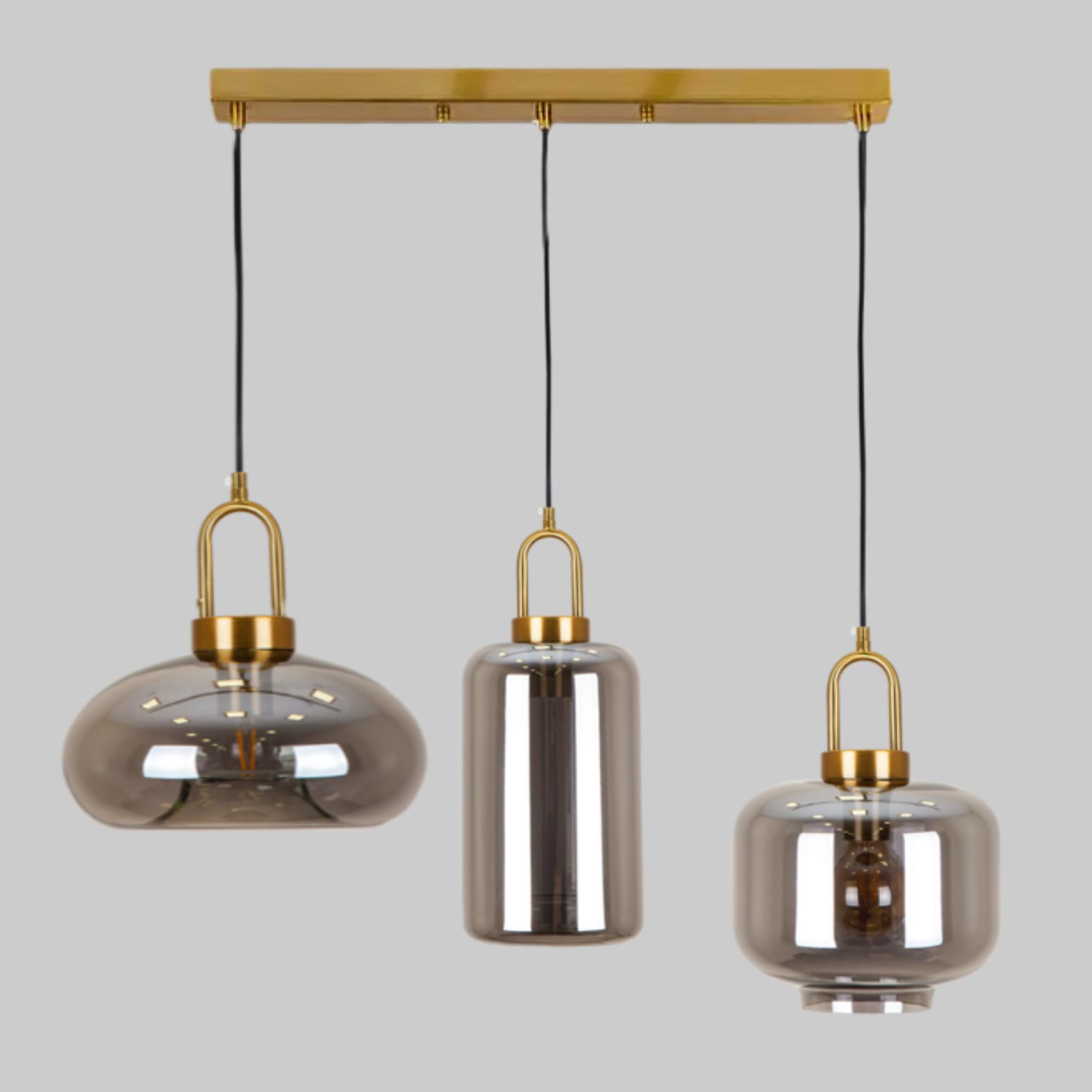 Люстра с графитовыми подвесами Бронзовый (61-J2036/2037/2038-3 500) Люстра с графитовыми подвесами Бронзовый (61-J2036/2037/2038-3 500)