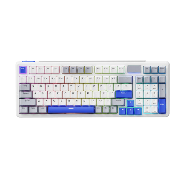 Клавіатура RAPOO V700DIY-98 Phantom Mecha з комбінованим підключенням RGB-підсвічуванням 4000 mAh (2626012014)