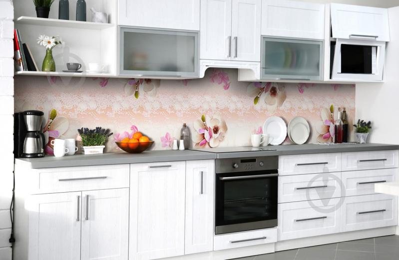 Скинали на кухню Zatarga «Дорога нежности» 600х2500 мм виниловая 3Д наклейка кухонный фартук самоклеящаяся