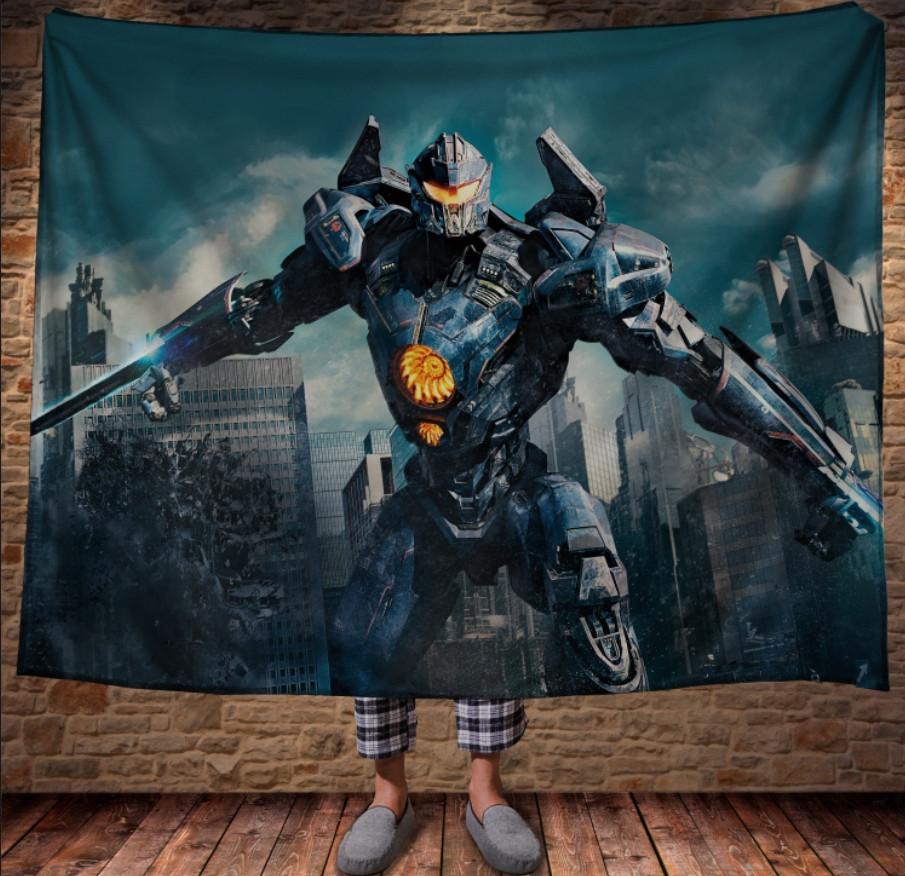 Плед с 3D принтом Тихоокеанский Рубеж 1 Егерь 150x200 см (epi_0393)