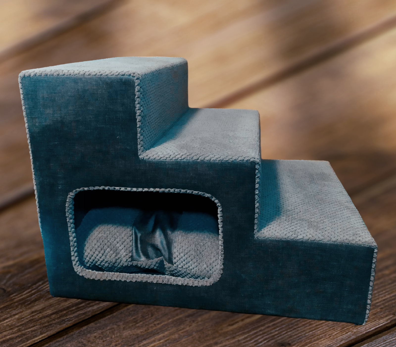 Сходинки пандус для собачок з входом 55х42х42 см Темно-сірий (00201.3) - фото 2 Сходинки пандус для собачок з входом 55х42х42 см Темно-сірий (00201.3) - фото 2