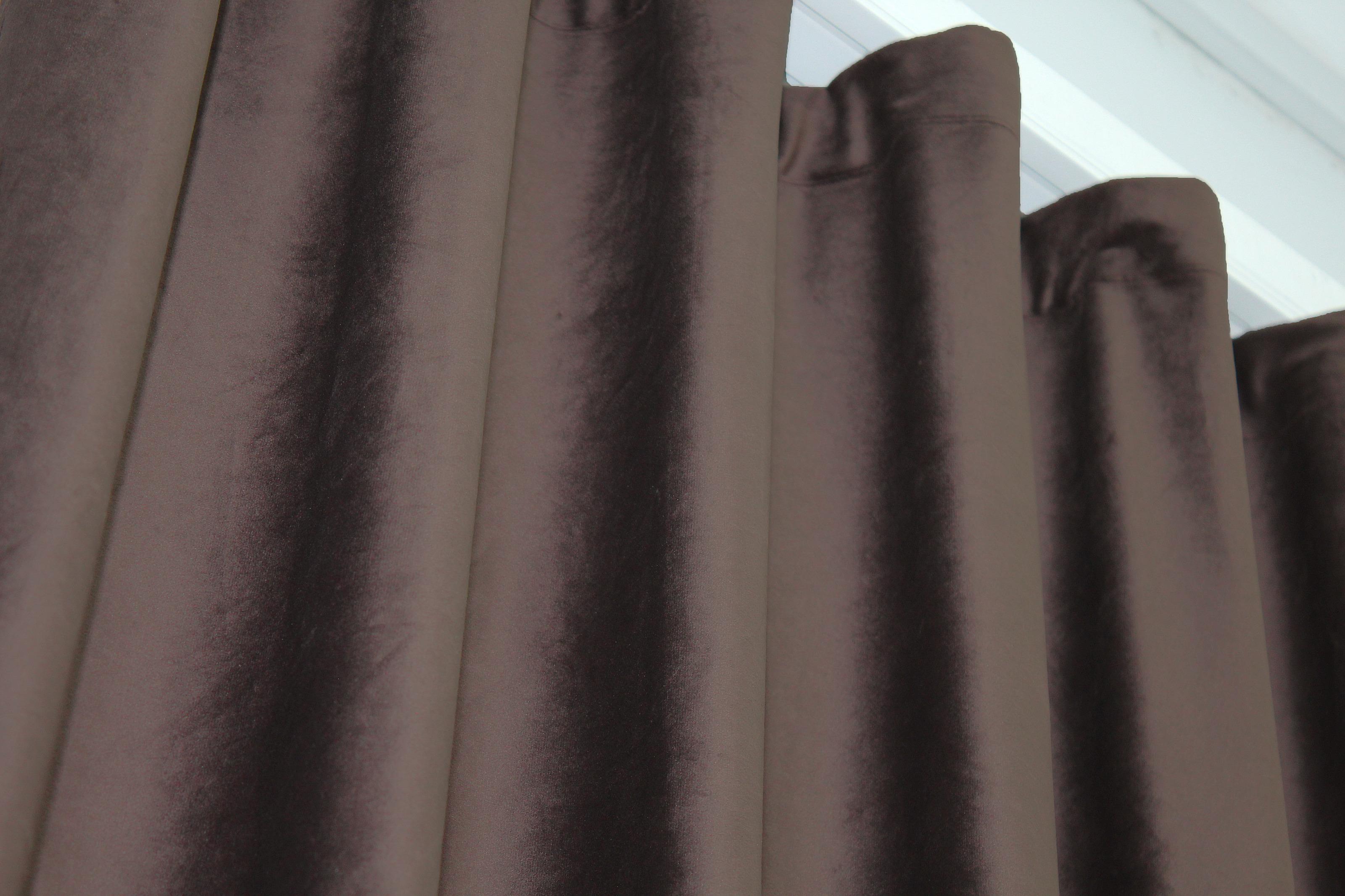 Комплект штор VR-Textil Kadife № 1131ш бархат 150х275 см 2 шт. Коричневый (30-949) - фото 6 Комплект штор VR-Textil Kadife № 1131ш бархат 150х275 см 2 шт. Коричневый (30-949) - фото 6