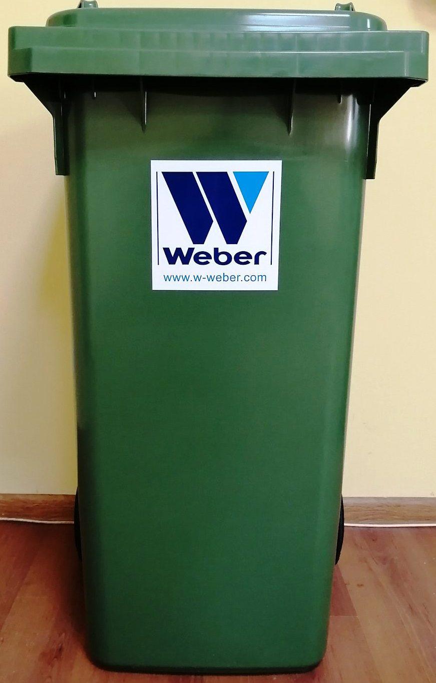 Контейнер для сміття W-weber 120 л Зелений (12700525) - фото 11