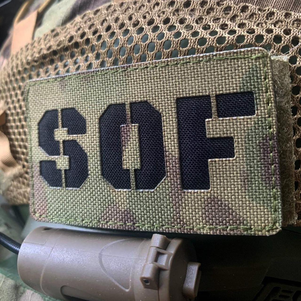 Шеврон на липучці Laser Cut SOF ССО Сили Спеціальних Операцій 50х80 мм Мультикам/Чорний - фото 2 Шеврон на липучці Laser Cut SOF ССО Сили Спеціальних Операцій 50х80 мм Мультикам/Чорний - фото 2