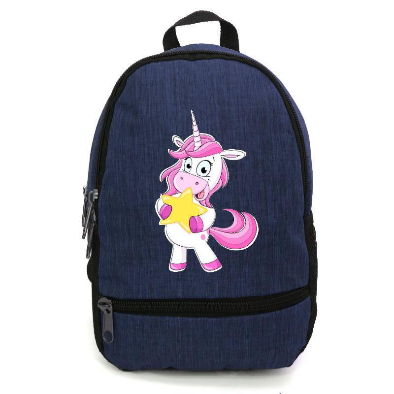 Шкільний рюкзак дитячий Cappuccino Toys з принтом Unicorn EDN-0021 12,5 л Синій (1369989242)