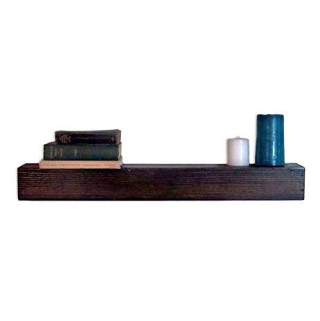 Полка настенная из дерева Флетайрон 120 Мокко (НСП-0023310)