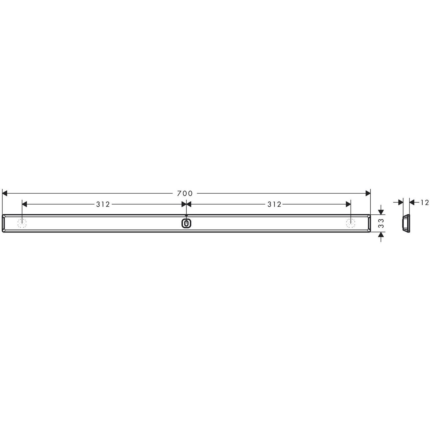 Штанга для душу Hansgrohe WallStoris 27904700 Білий (145278) - фото 2