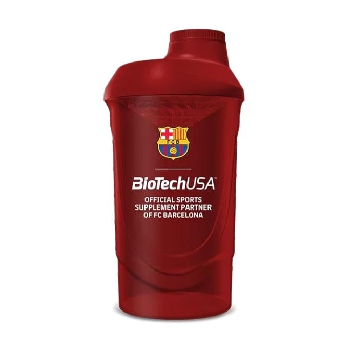 Шейкер для протеина и спортивного питания BioTech Shaker Wave Barcelona 600 мл Красный