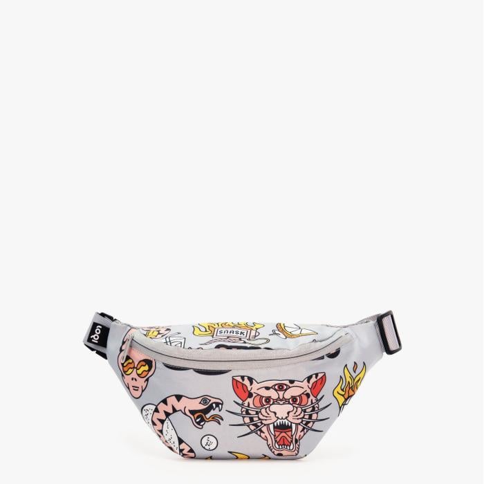Сумка на пояс LOQI SNASK Tiger Snake Beer Grey (BB.SN.TG)