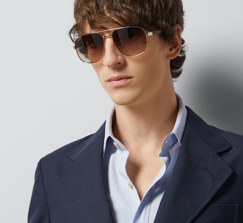 Окуляри Gucci Navigator Frame Sunglasses - фото 3