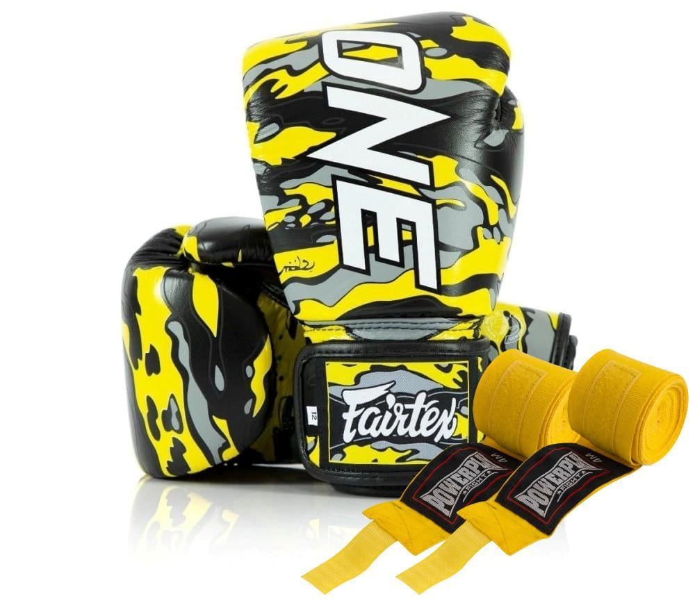 Перчатки боксерские FAIRTEX BGV-ONE X STBG натуральная кожа 10 унций бинты в комплекте (3019820577)