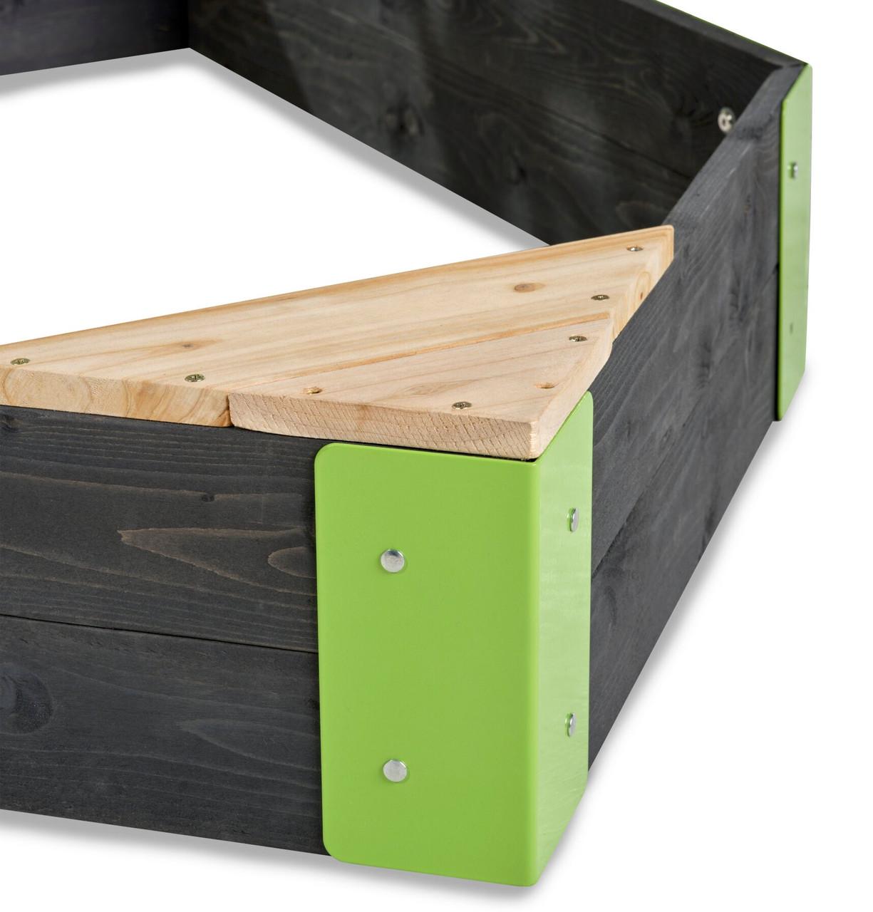 Песочница-корабль детская Exit Aksent из кипариса 190x90 см (2654930177) - фото 6