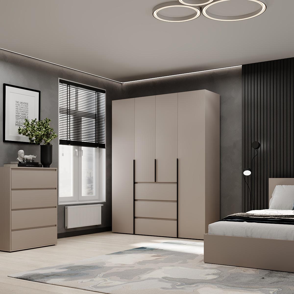 Шкаф распашной комбинированный ART IN HEAD №1 Light 1600x500x2200 мм Кашемир (GALTK0114000000) - фото 4