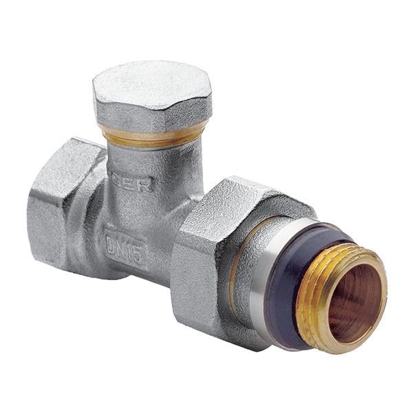 Кран балансувальний радіаторний прямий KOER KR.904-Gi 1/2"x1/2" з американкою (KR0176) Кран балансувальний радіаторний прямий KOER KR.904-Gi 1/2"x1/2" з американкою (KR0176)