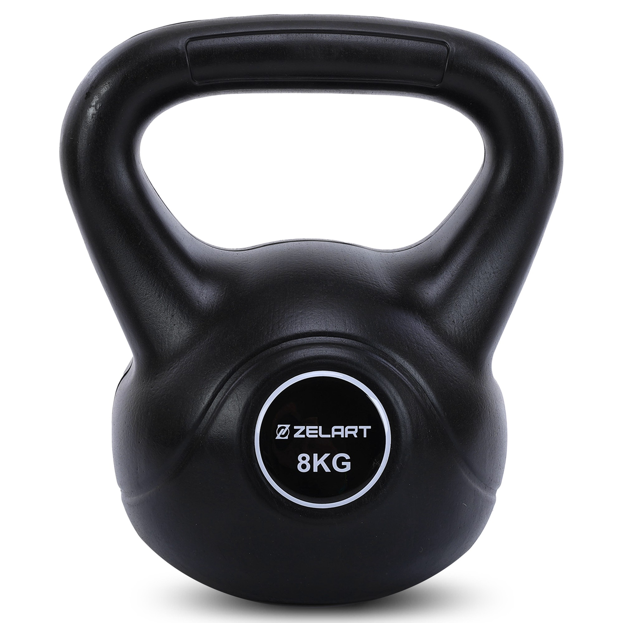 Гиря тренировочная цельная Zelart TA-5427-8 пластиковая 8кг (2537101720)