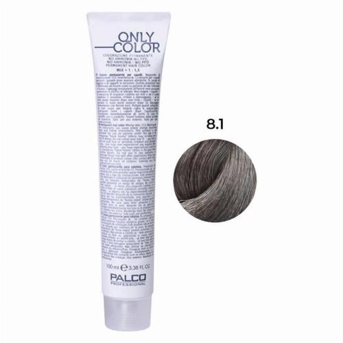 Крем-краска для волос профессиональная безаммиачная PALCO Only Color 100 мл 8.1 блонд светлый пепельный (2523501583)