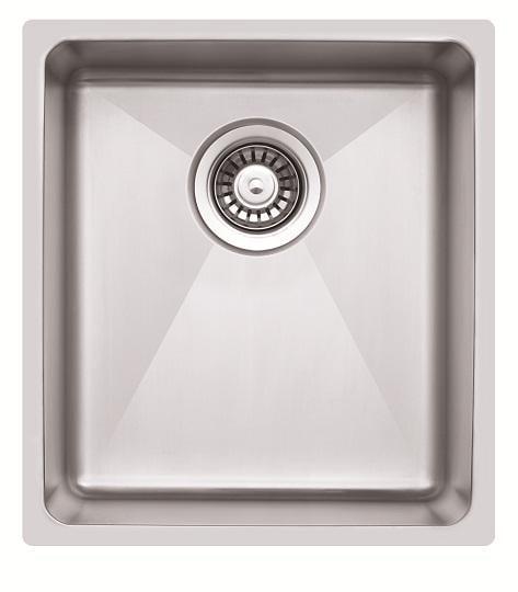 Мойка кухонная Ukinox ME 450 GT 10K 210 мм полированная и корзина