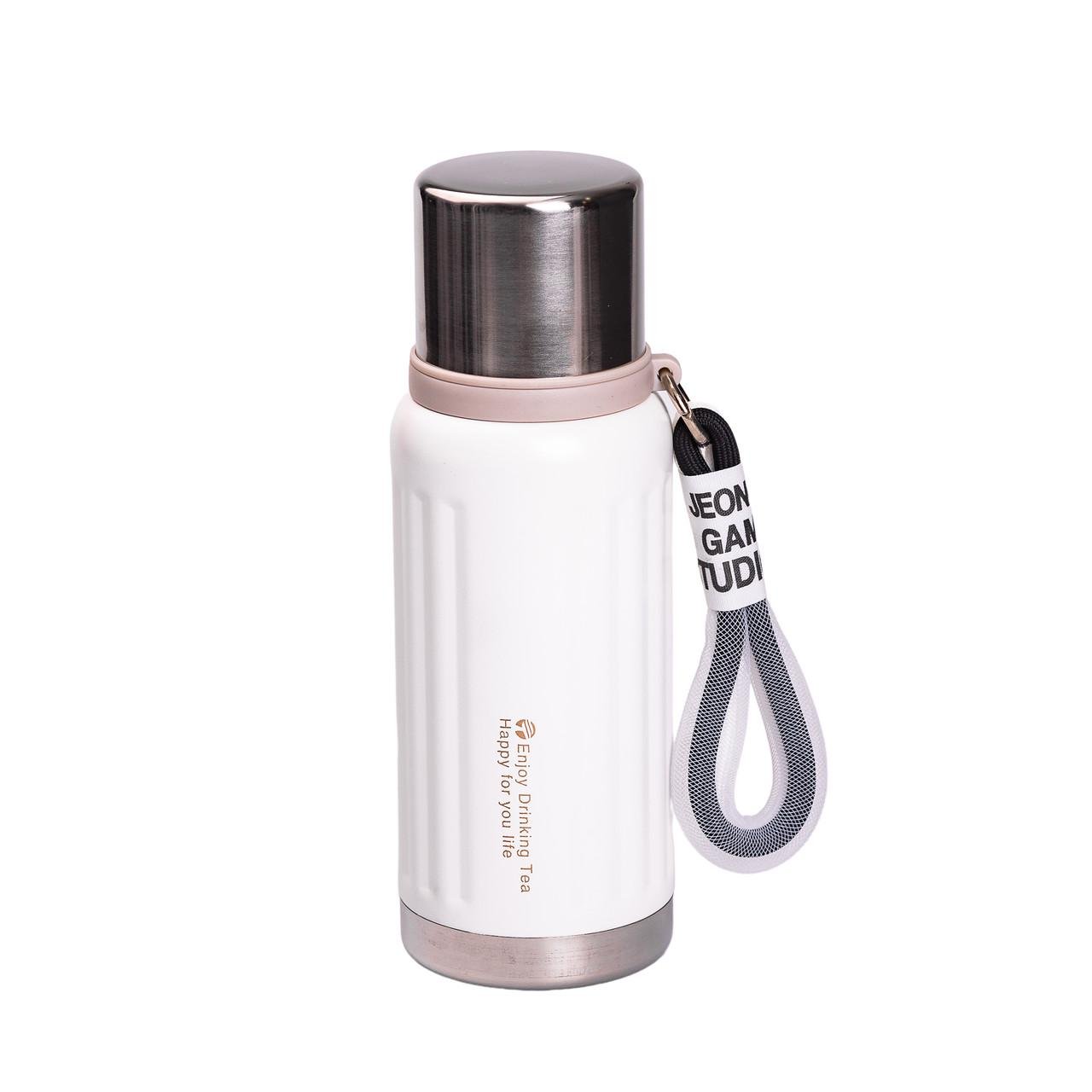 Термос Enjoy из нержавеющей стали 0,6 л Белый (5446)