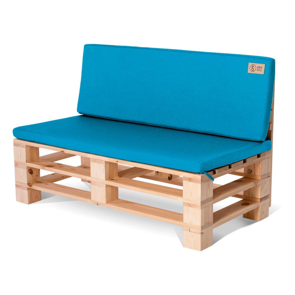 Комплект подушек для садовой мебели SanchoBAG Queens 120x40x5/120х80x5 см Teal (pdm-1513-sq305-15)