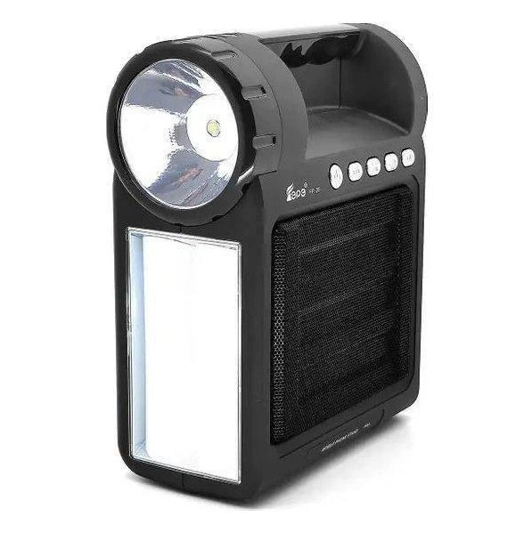 Радіоприймач акумуляторний FP-26 з вбудованим FM-радіо та ліхтарем