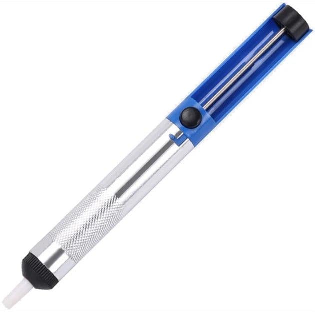 Оловоотсос ручной Solder Sucker вакуумный насосный металл 190х20 мм (1487-1)