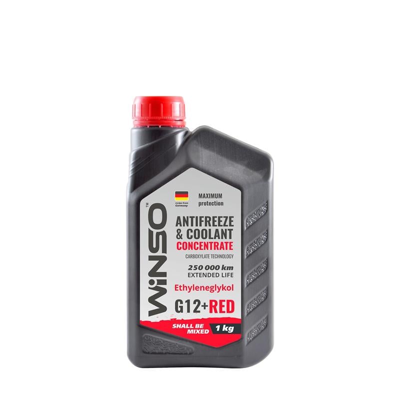 Антифриз WINSO Antifreeze & Coolant концентрат G12+ 1 кг Красный (881000)