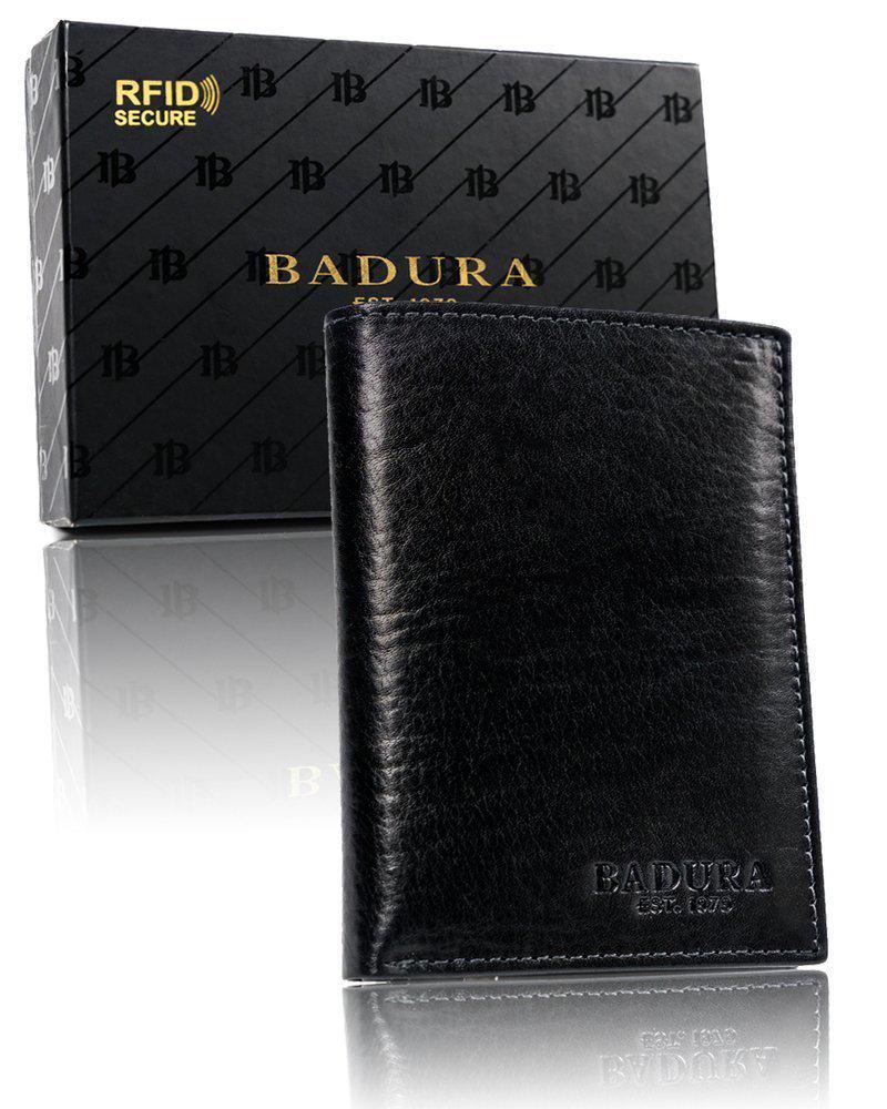 Кошелек мужской кожаный Badura B-N74-MIL NERO