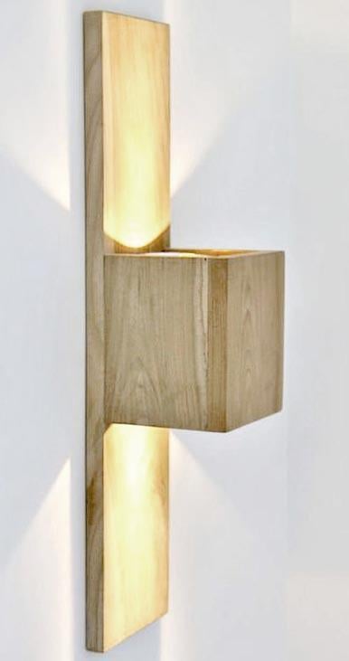 Светильник настенный из дерева Гленко Бланже (БРА-003801)