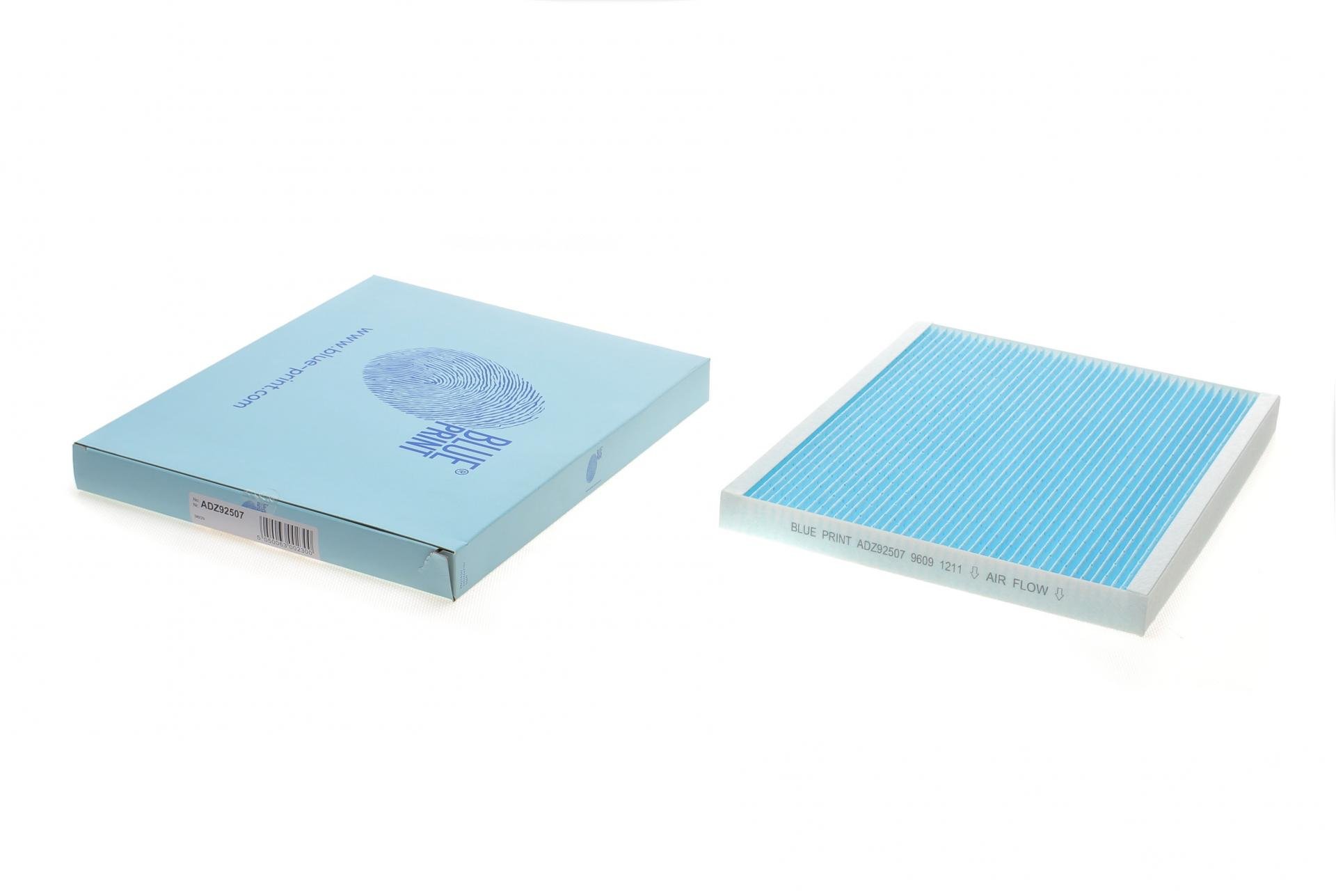 Фильтр салона BLUE PRINT для Peugeot Bipper 1,3HDI 10-/Opel Combo 1,3-1,6CDTI/1,4 12-/Fiat Doblo 1,3-1,6D 16- (ADZ92507)