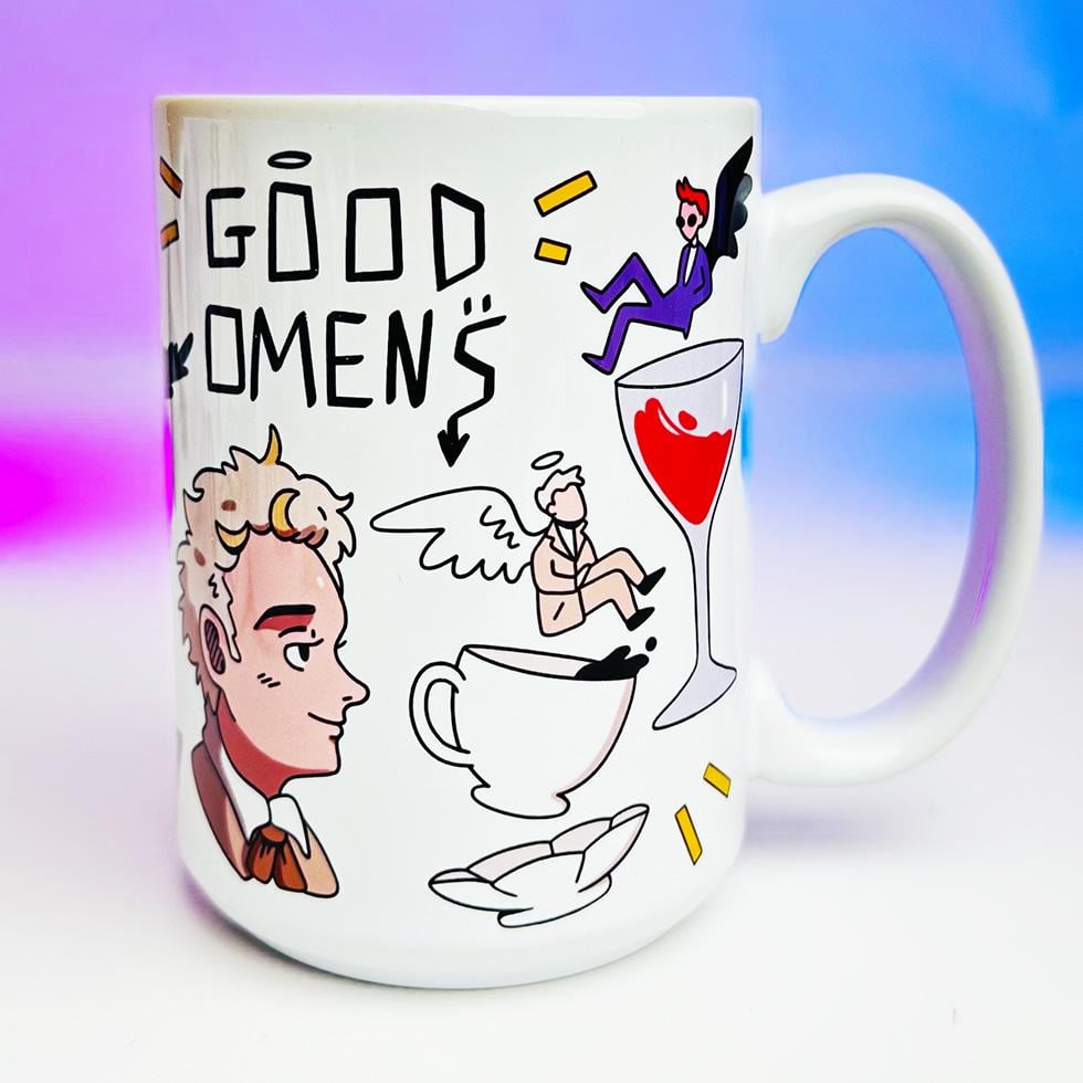 Кружка Good Omens Благие предзнамения 430 мл (00000000472) Кружка Good Omens Благие предзнамения 430 мл (00000000472)