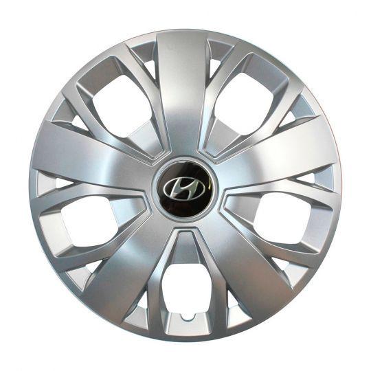 Автомобильные колпаки SKS 420 R16 с логотипом Hyundai 4 шт. Серебристый