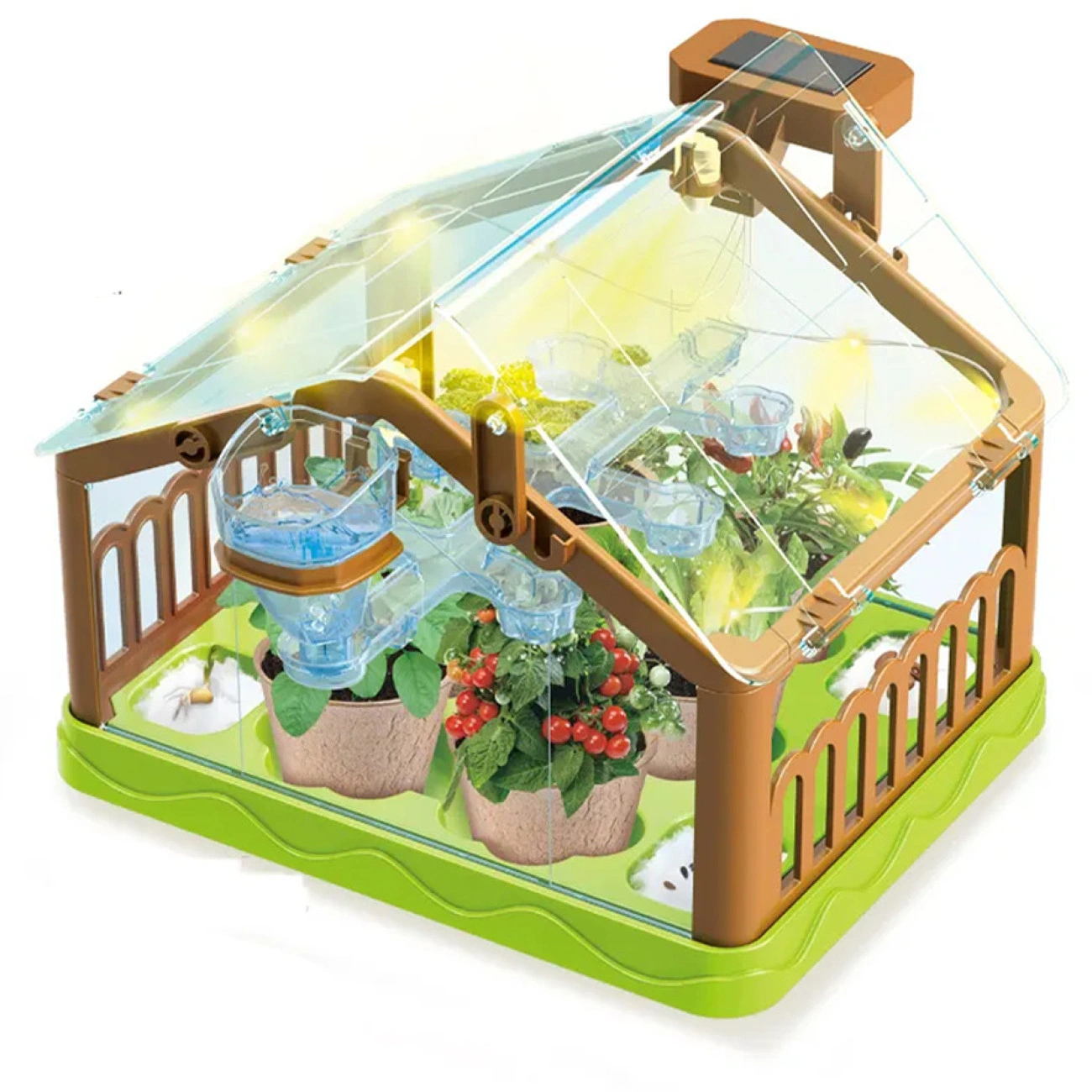 Детский садоводческий набор с мини-теплицей на солнечной энергии (29074589)
