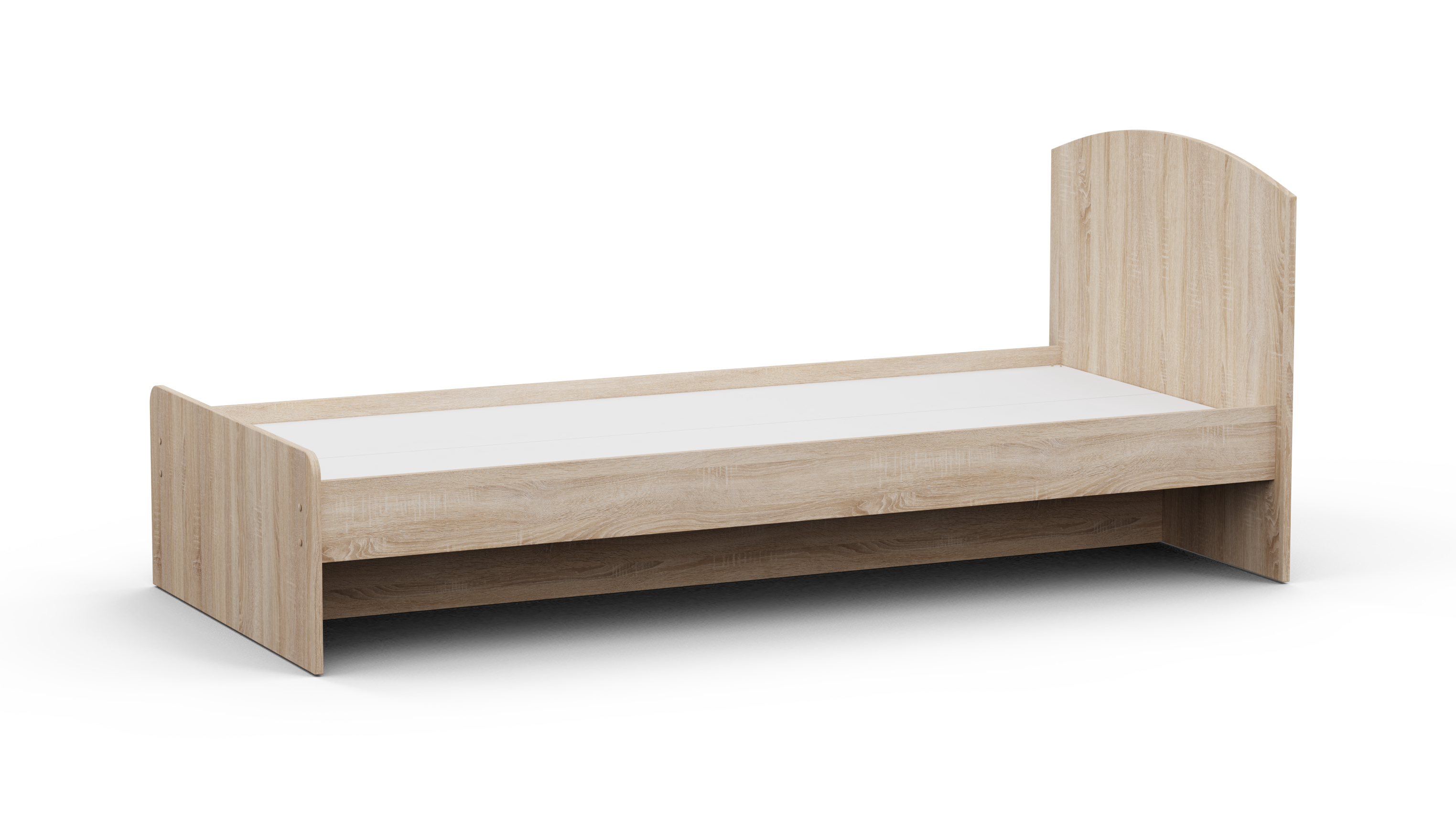 Кровать односпальная L-1 1930х900х800 мм Дуб сонома (12157) Кровать односпальная L-1 1930х900х800 мм Дуб сонома (12157)