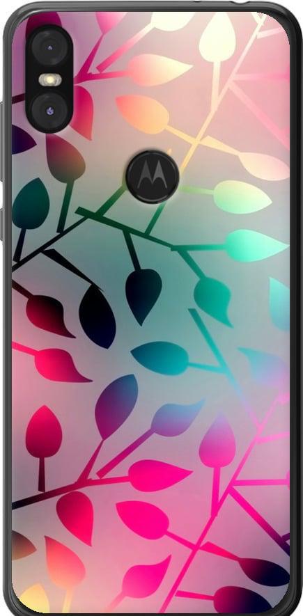 Чехол на Motorola One Листья (2235u-1589-42517)