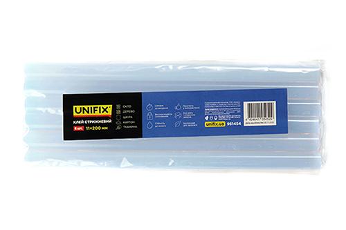 Стержні клейові Unifix 11х200 мм 6 шт. Прозорий (951454)