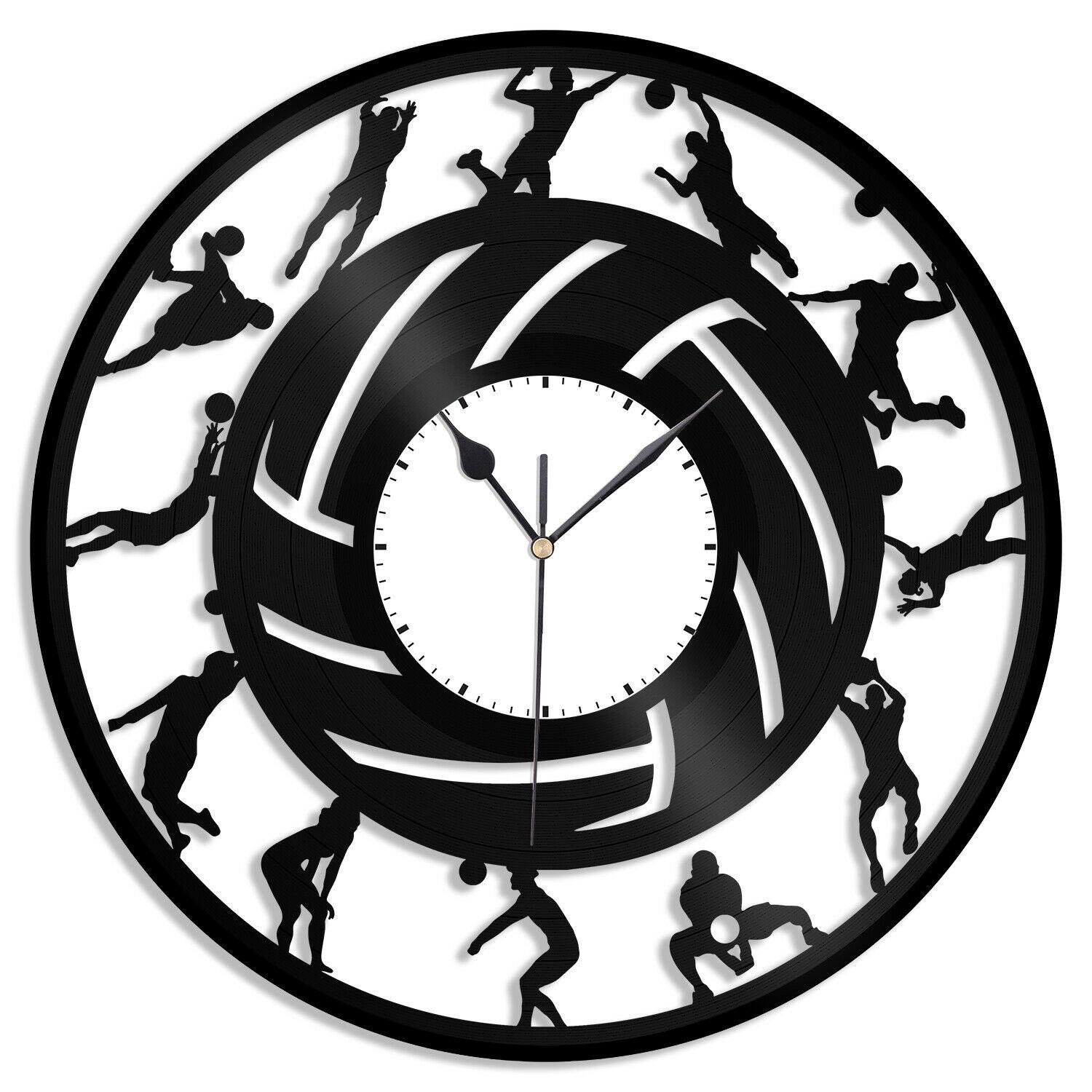 Часы настенные Волейбол 1962 из виниловой пластинки