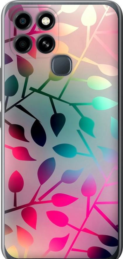 Чехол на Infinix Smart 6 Листья (2235u-2758-42517)