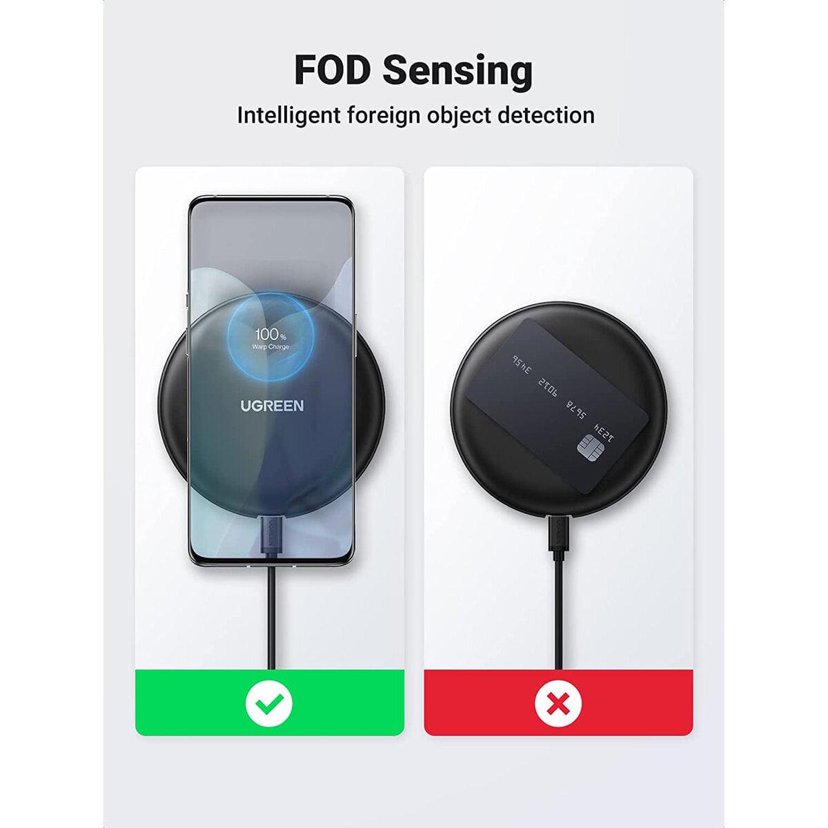 Зарядний пристрій бездротовий UGREEN CD186 Wireless Charging Pad Black (UGR-15112) - фото 3