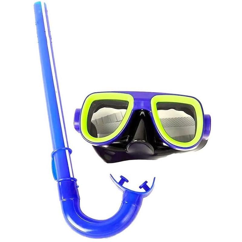 Набор для плавания маска и трубка для детей силиконовый (2680258219)